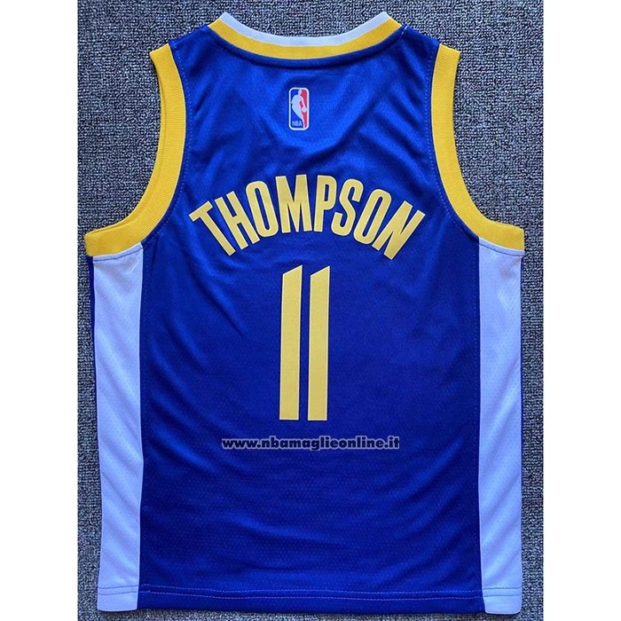 Maglia Bambino Golden State Warriors Klay Thompson #11 Icon Blu